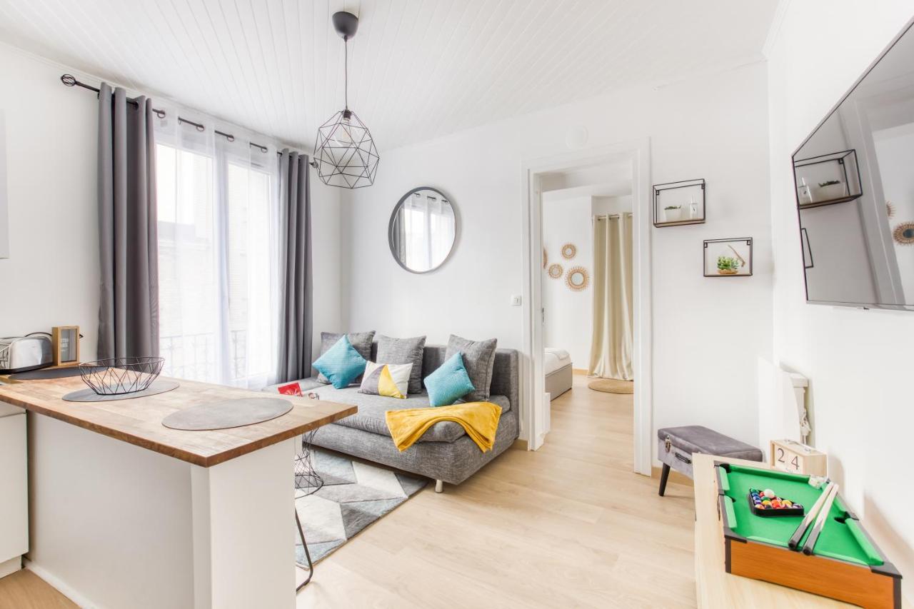 Ferienwohnung Grand Line - Parking- Métro 5 - Easy Check-in - Netflix - Disney Plus Pantin Exterior foto