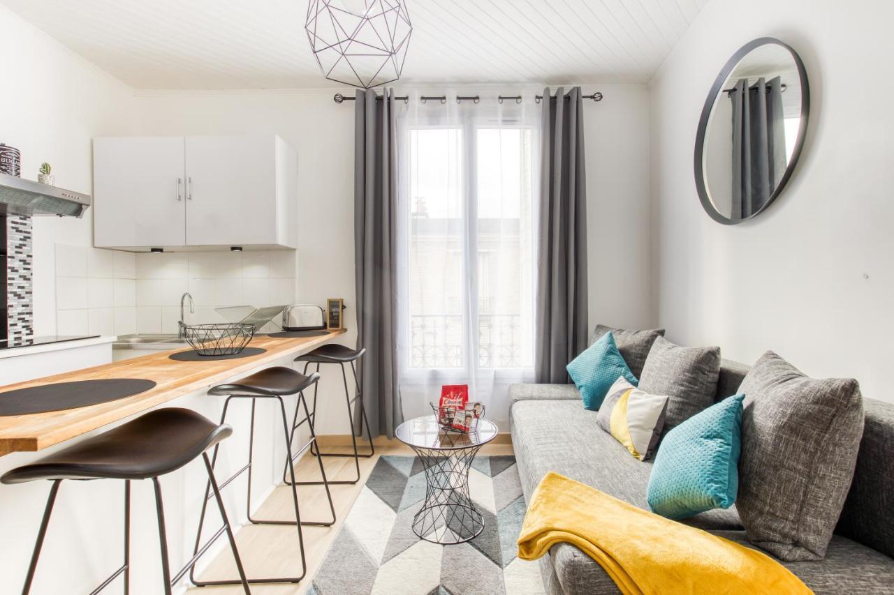 Ferienwohnung Grand Line - Parking- Métro 5 - Easy Check-in - Netflix - Disney Plus Pantin Exterior foto